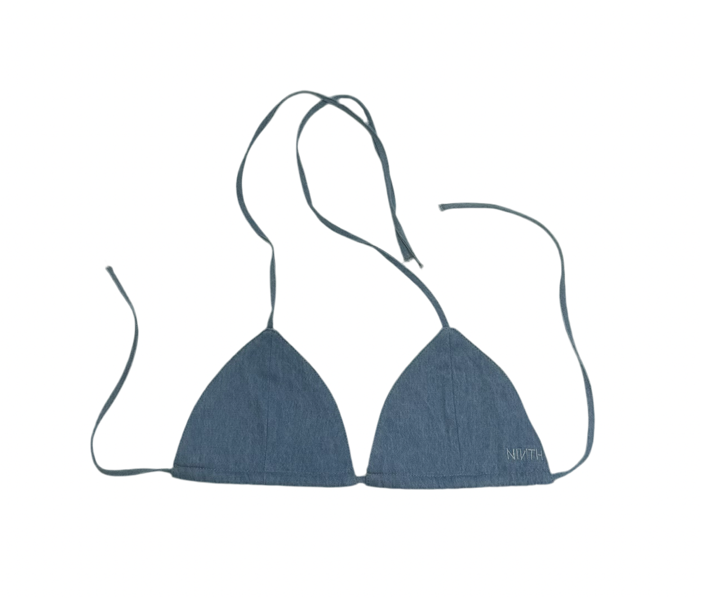 Denim Bikini Top