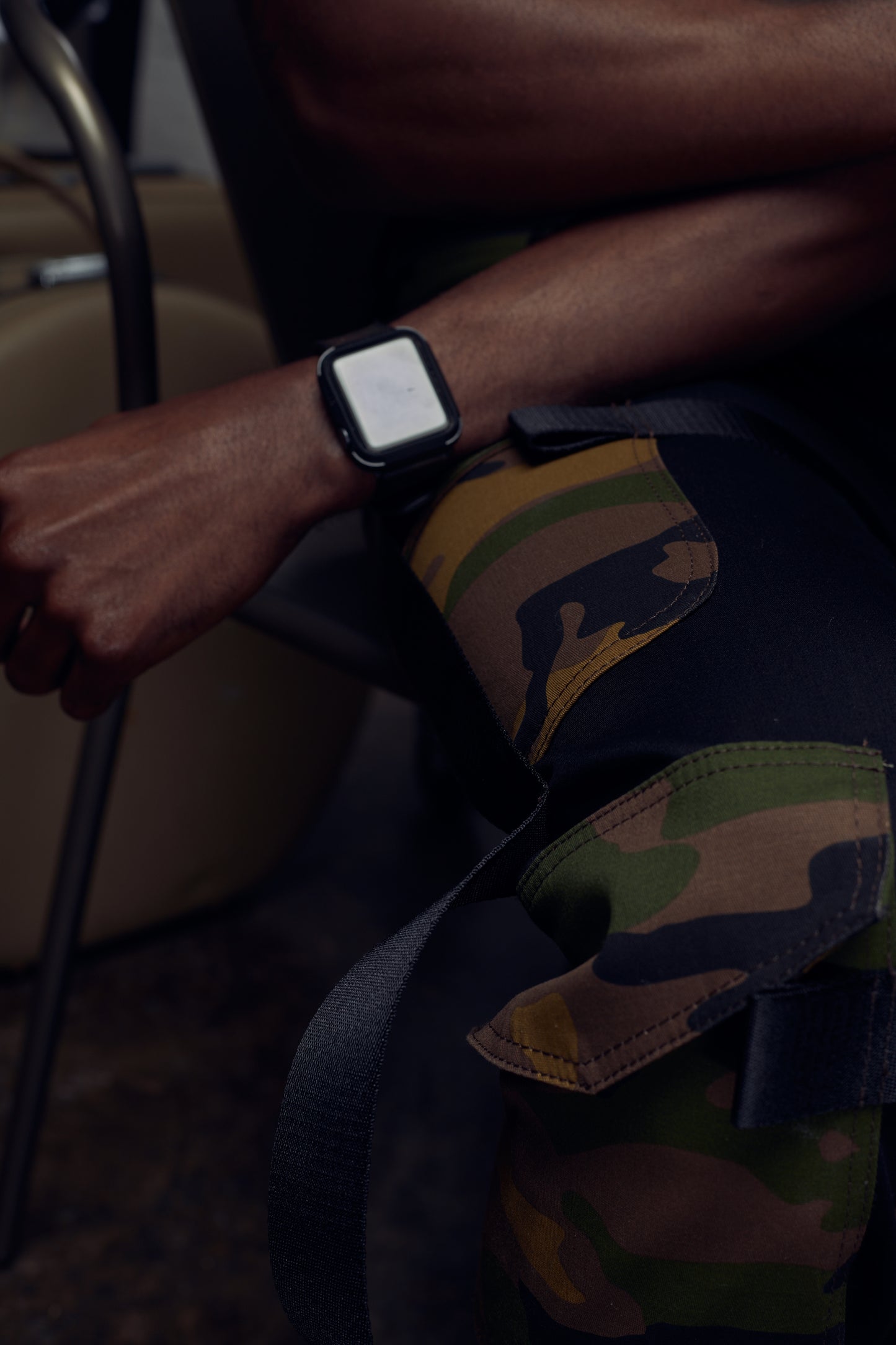 Stretch Cargo Camouflage Jeans