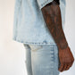 Invisible Button Box Cut Denim shirt
