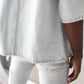 Invisible Button Box Cut Denim shirt