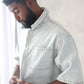 Invisible Button Box Cut Denim shirt