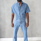Button Down Box Cut Denim Shirts