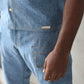Button Down Box Cut Denim Shirts