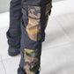 New Black Stretch Cargo Camouflage Jeans
