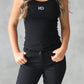 Black Stretch Zip Up Jeans