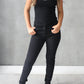 Black Stretch Zip Up Jeans