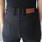 Black Stretch Zip Up Jeans