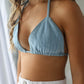 Denim Bikini Top