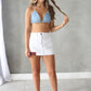Down Side Up Mini Denim Skirt