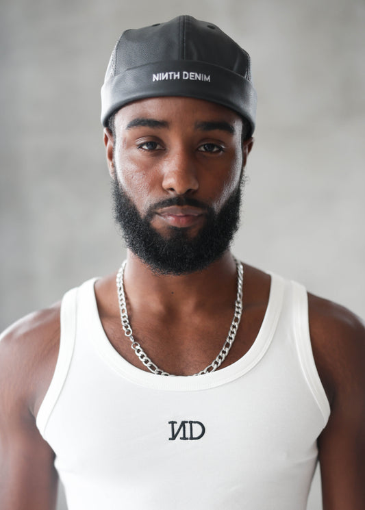 PU Leather Brimless Cap