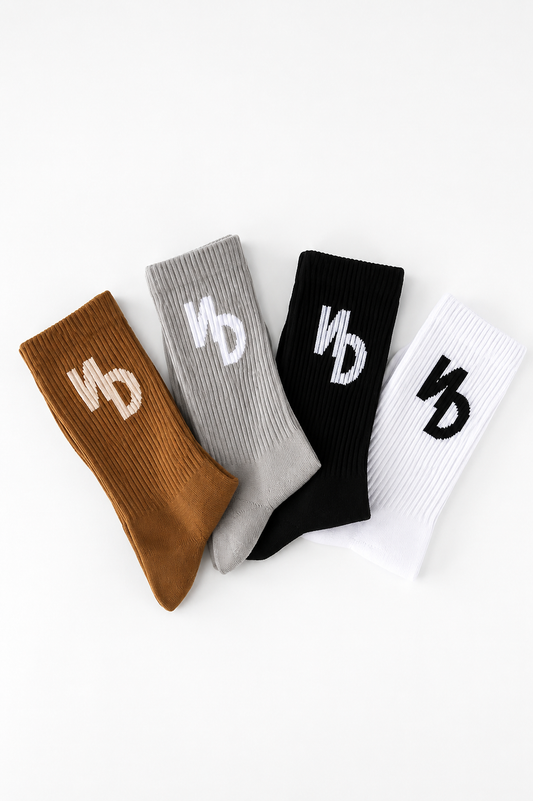 ND LOGO TERRY COTTON ATHLETIC SOCKS