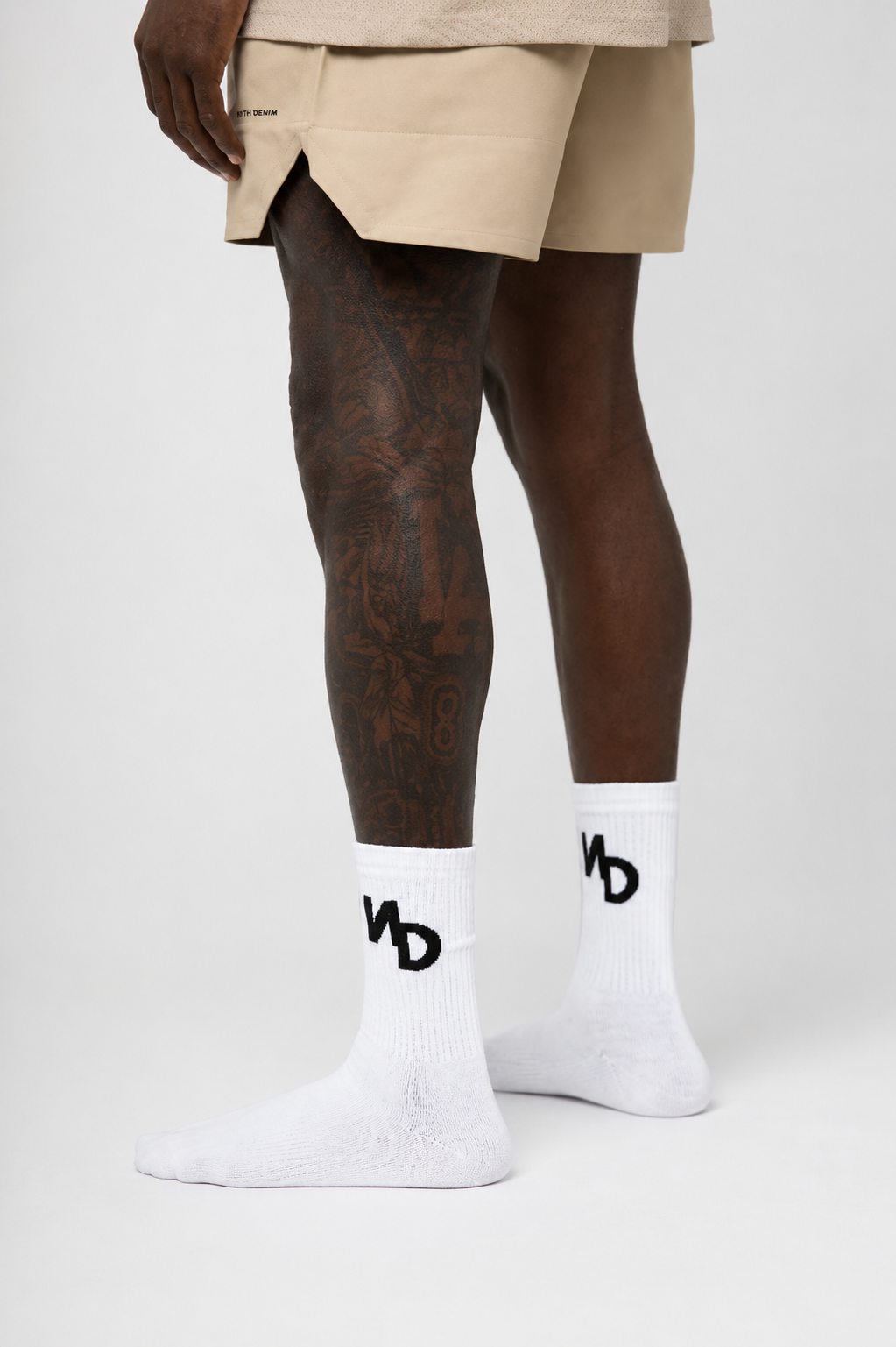 ND LOGO TERRY COTTON ATHLETIC SOCKS
