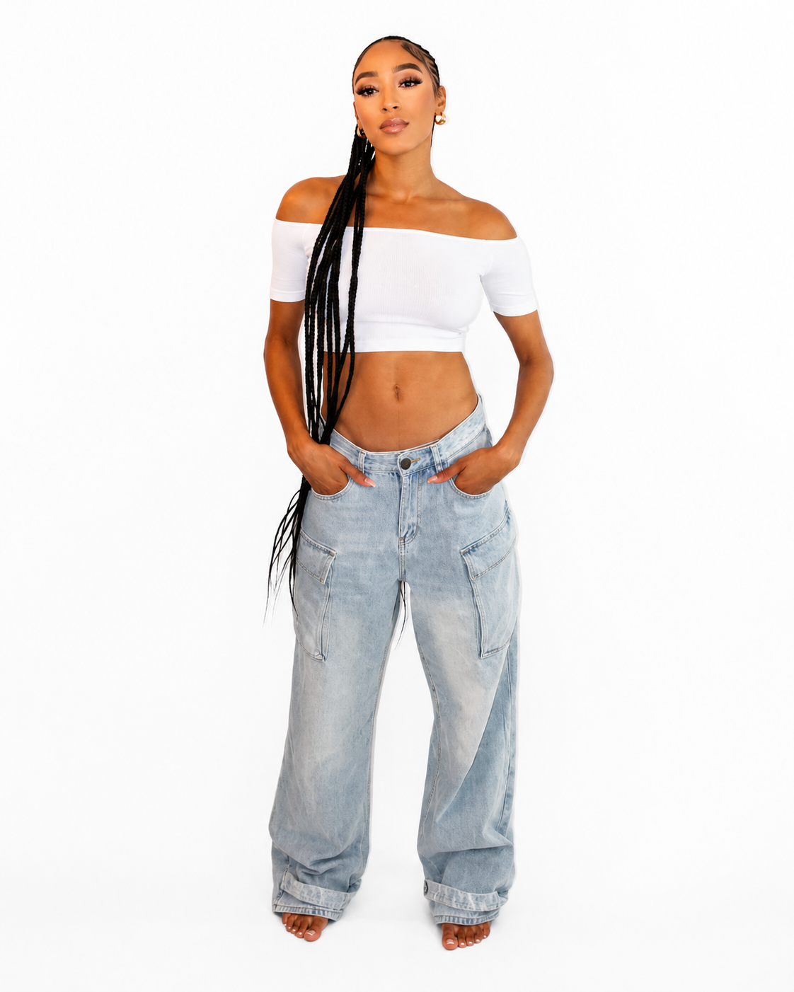 The Cargo Denim Jeans